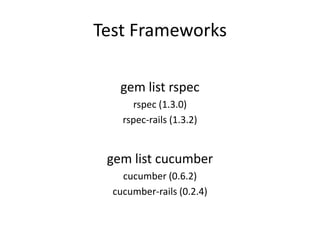 Editor / IDERubyMineTextMate (Mac-only)Komodo (free)