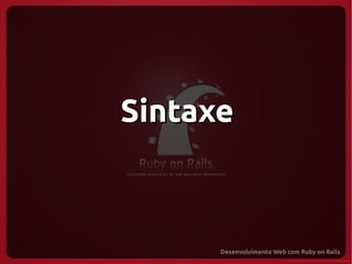 Sintaxe
 