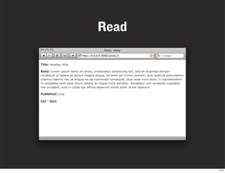 Ruby On Rails Introduction