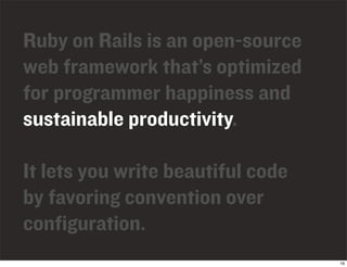 Ruby On Rails Introduction