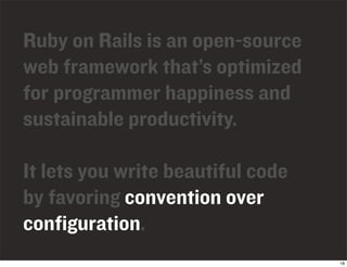 Ruby On Rails Introduction