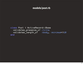Ruby On Rails Introduction