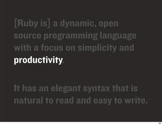 Ruby On Rails Introduction