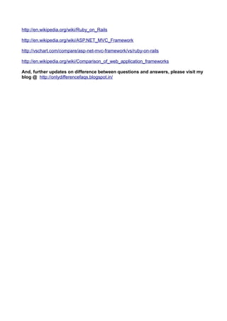 Ruby on rails vs asp.net mvc | PDF