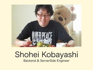 Shohei Kobayashi
Backend & ServerSide Engineer
 