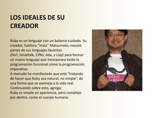 Ruby presentacion | PPTX