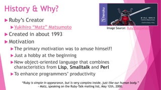 Ruby Programming Language - Introduction | PPT