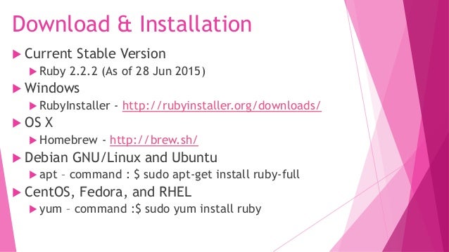 download ruby language download ruby language