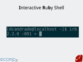 Interactive Ruby Shell
 