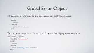 Ruby & Rails Error Handling | PPT