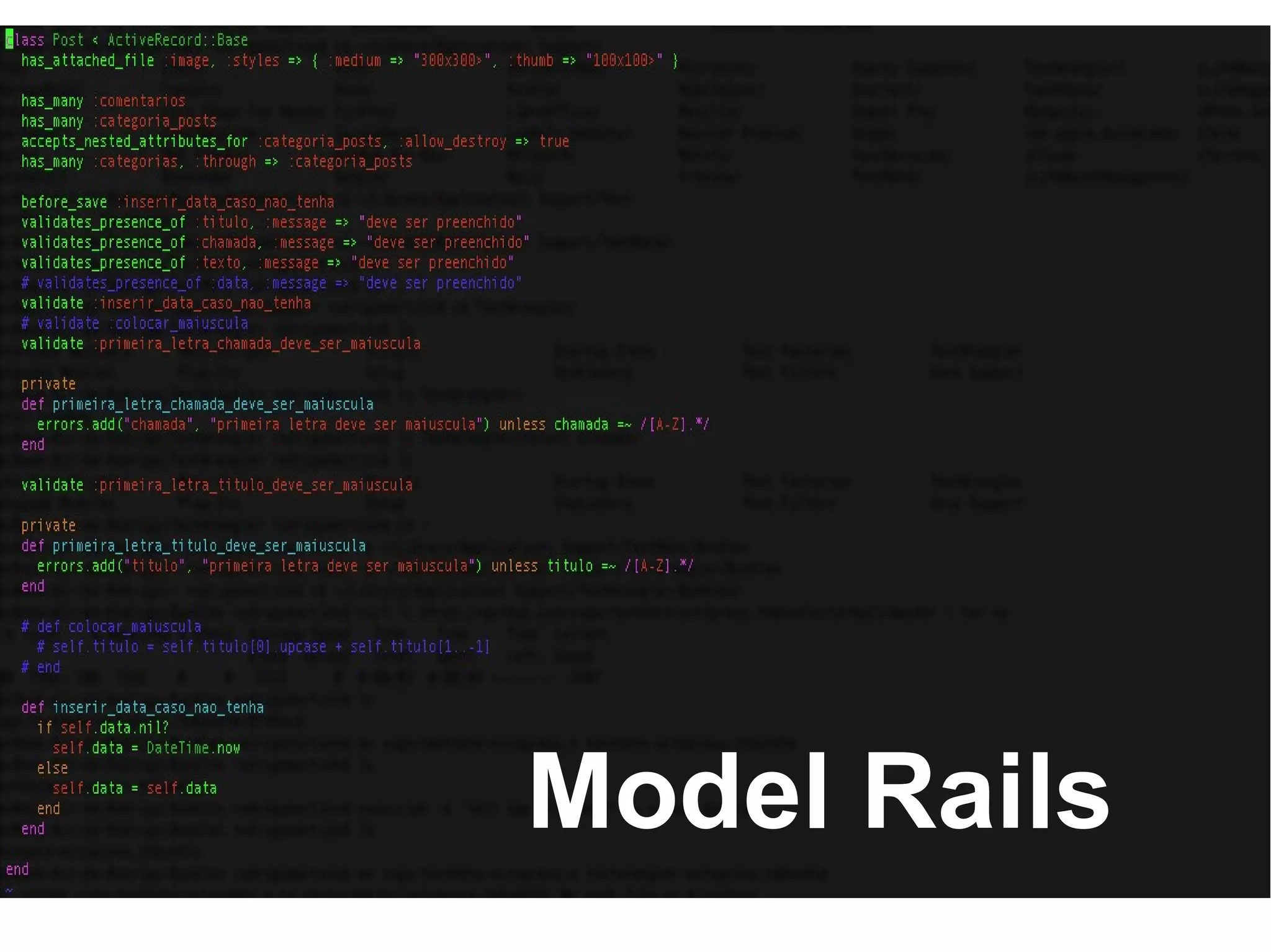 Model Rails
 