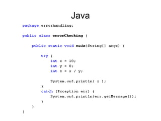 Java
 