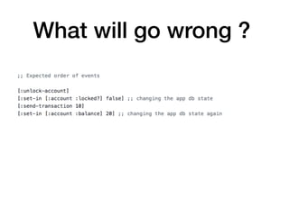 What will go wrong ?
 