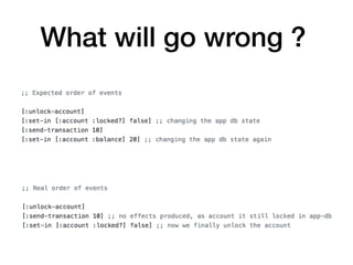 What will go wrong ?
 