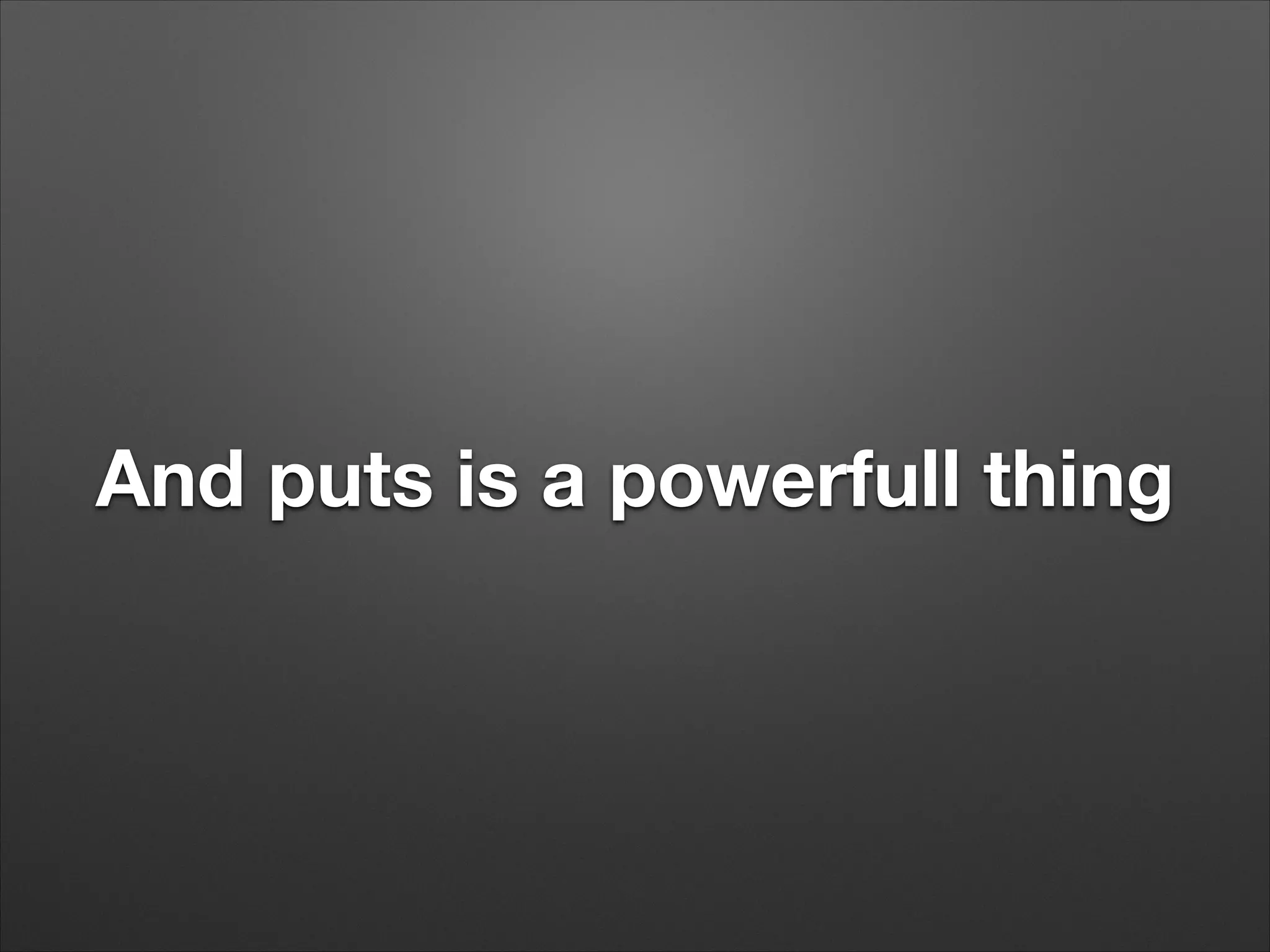 And puts is a powerfull thing