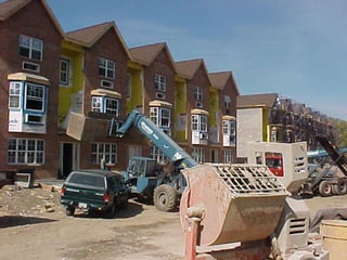 Ruby St.-Semi-attached Townhouses on construction.