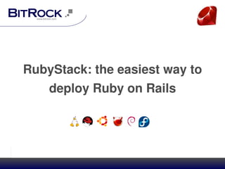 RubyStack: the easiest way to 
    deploy Ruby on Rails

               

           




                   
 