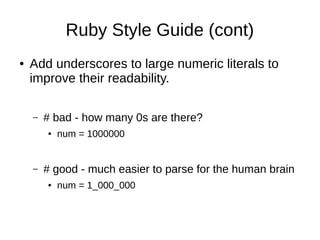 Ruby style | PPT