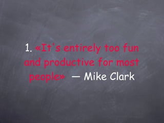 CONS: il problema del diamante. Non si possono soddisfare entrambi gli aspetti 