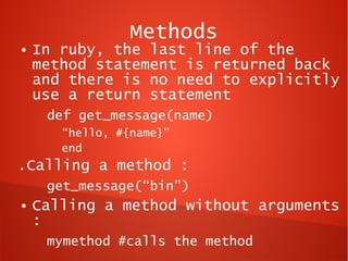 Ruby training day1 | PPT