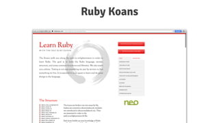 Ruby Koans
 