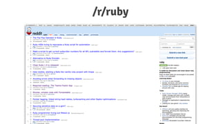 /r/ruby
 