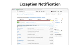 Exception Notification
 