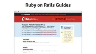 Ruby on Rails Guides
 