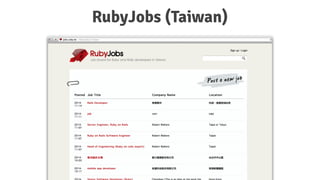 RubyJobs (Taiwan)
 