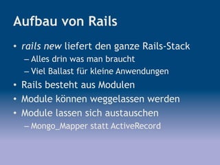 Ruby und Rails für .NET Entwickler
