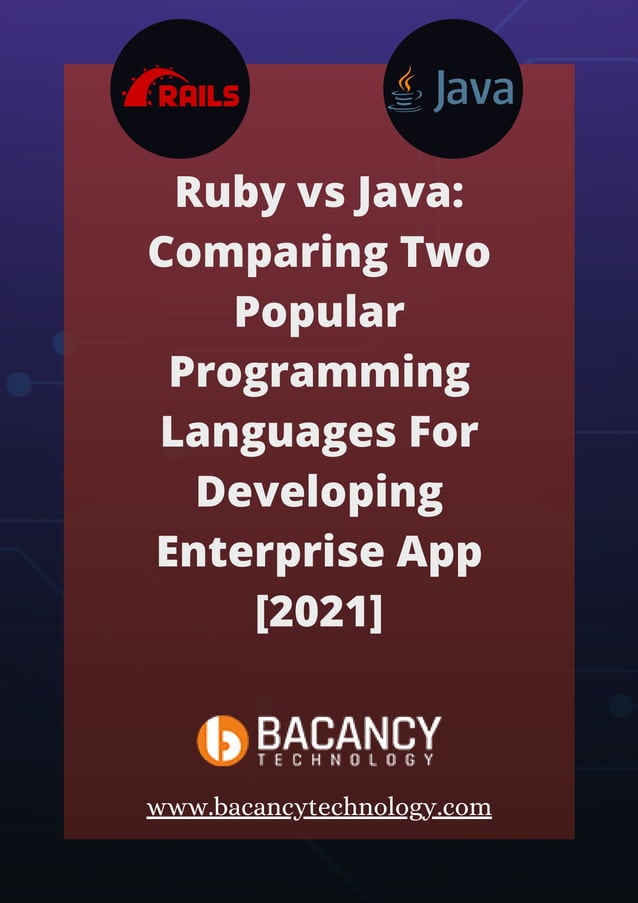 Ruby vs Java: Comparing Two Popular Programming Languages For ...