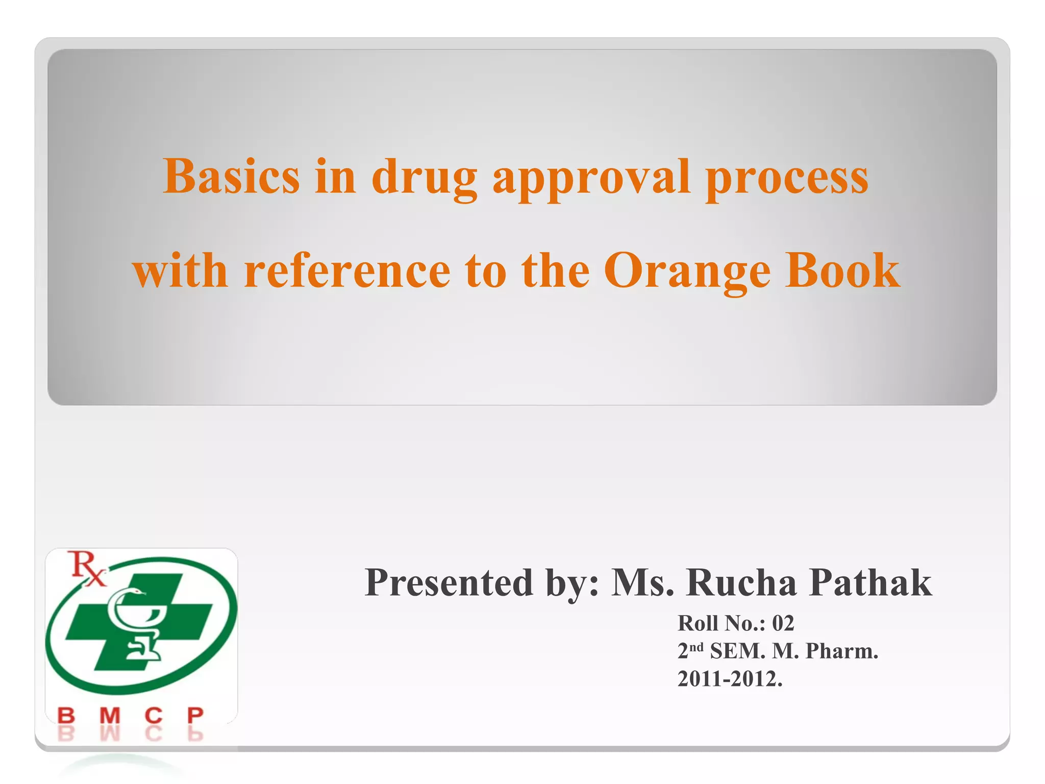 Orange book PPT