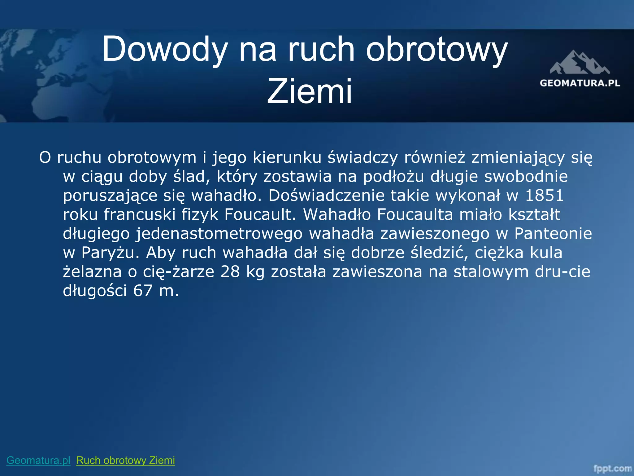 Sprawdzian Geografia Klasa 6 Ruch Obrotowy Ziemi Ruch obrotowy Ziemi | PDF