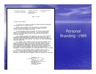 Personal
Branding -1989
 