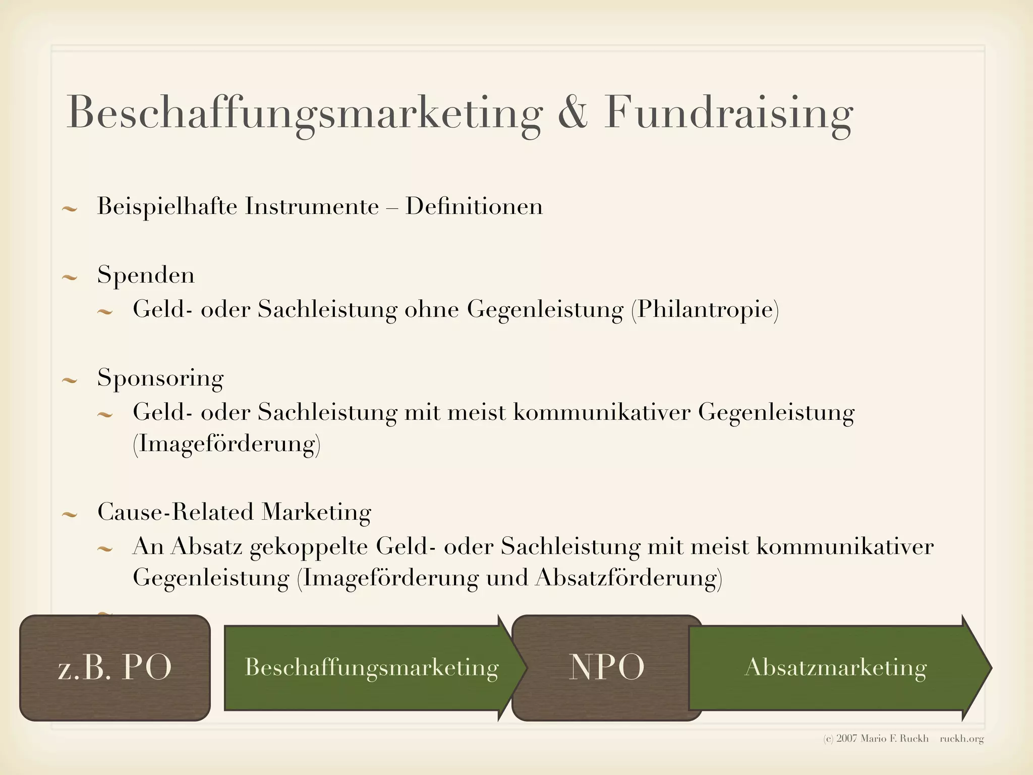 Ruckh - Einführung ins Sozialmarketing