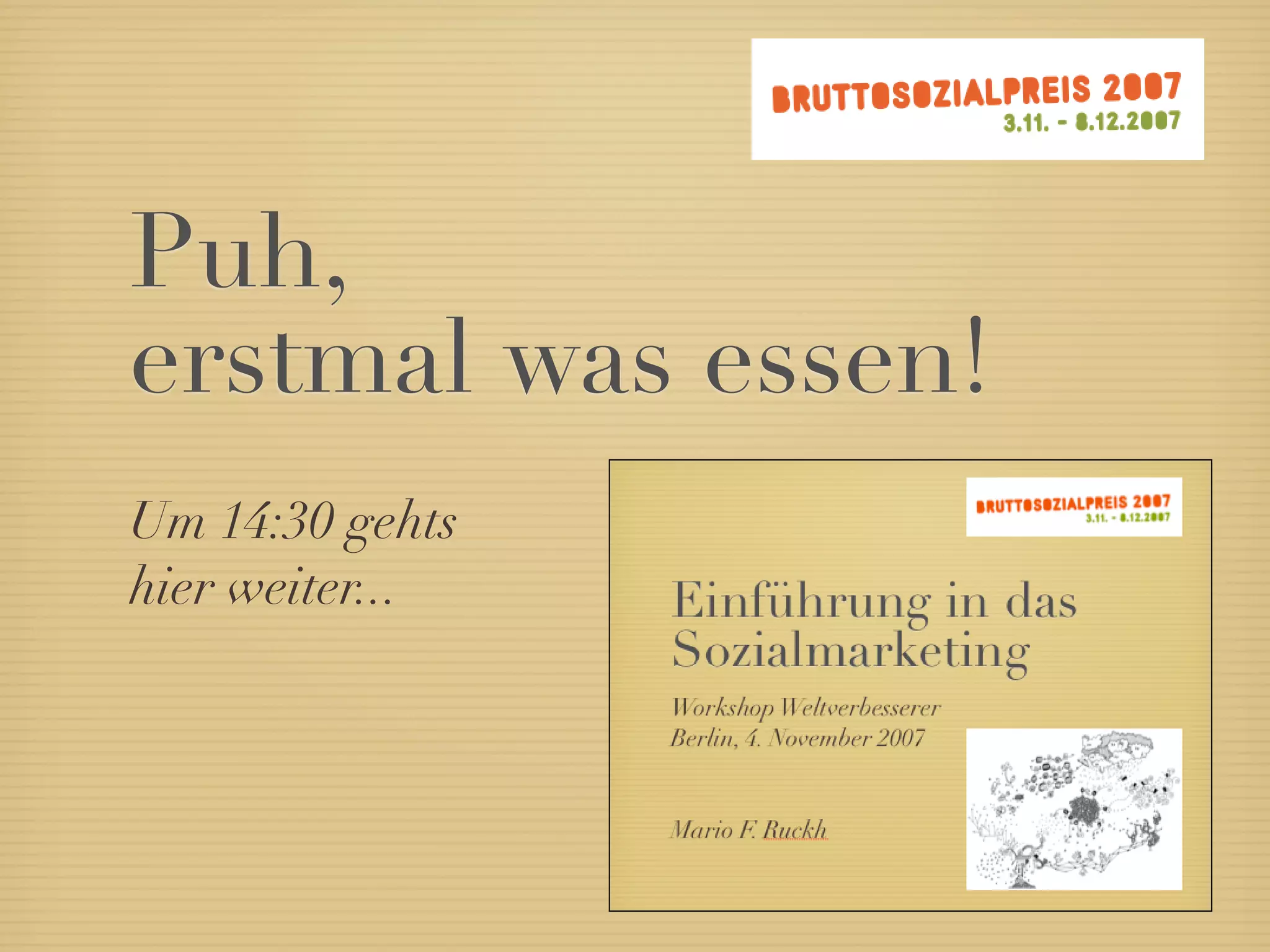 Ruckh - Einführung ins Sozialmarketing