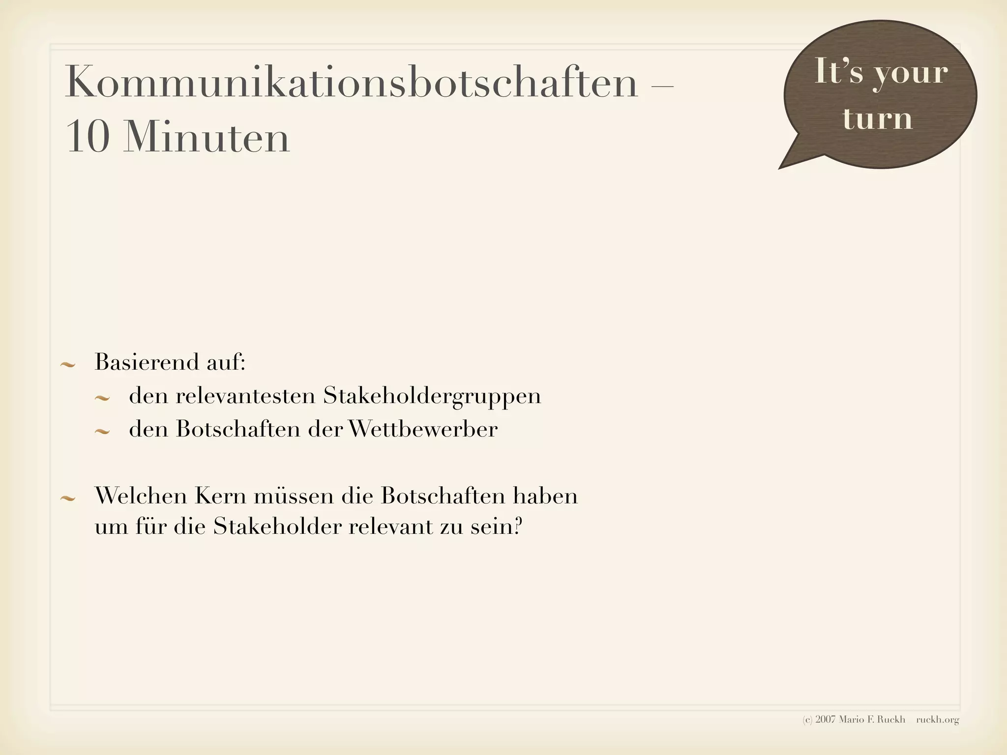 Ruckh - Einführung ins Sozialmarketing