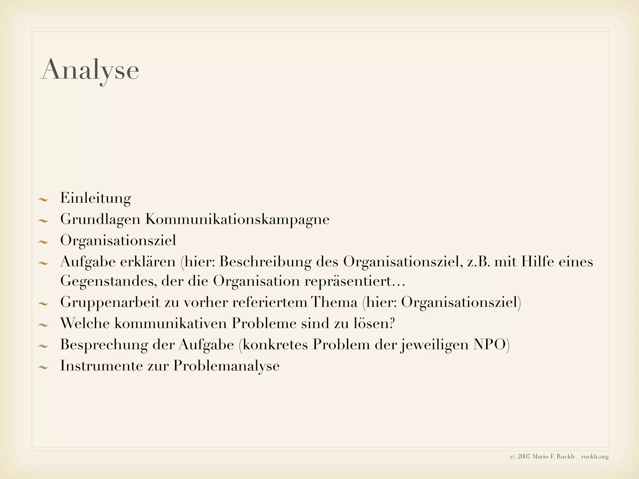 Ruckh - Einführung ins Sozialmarketing