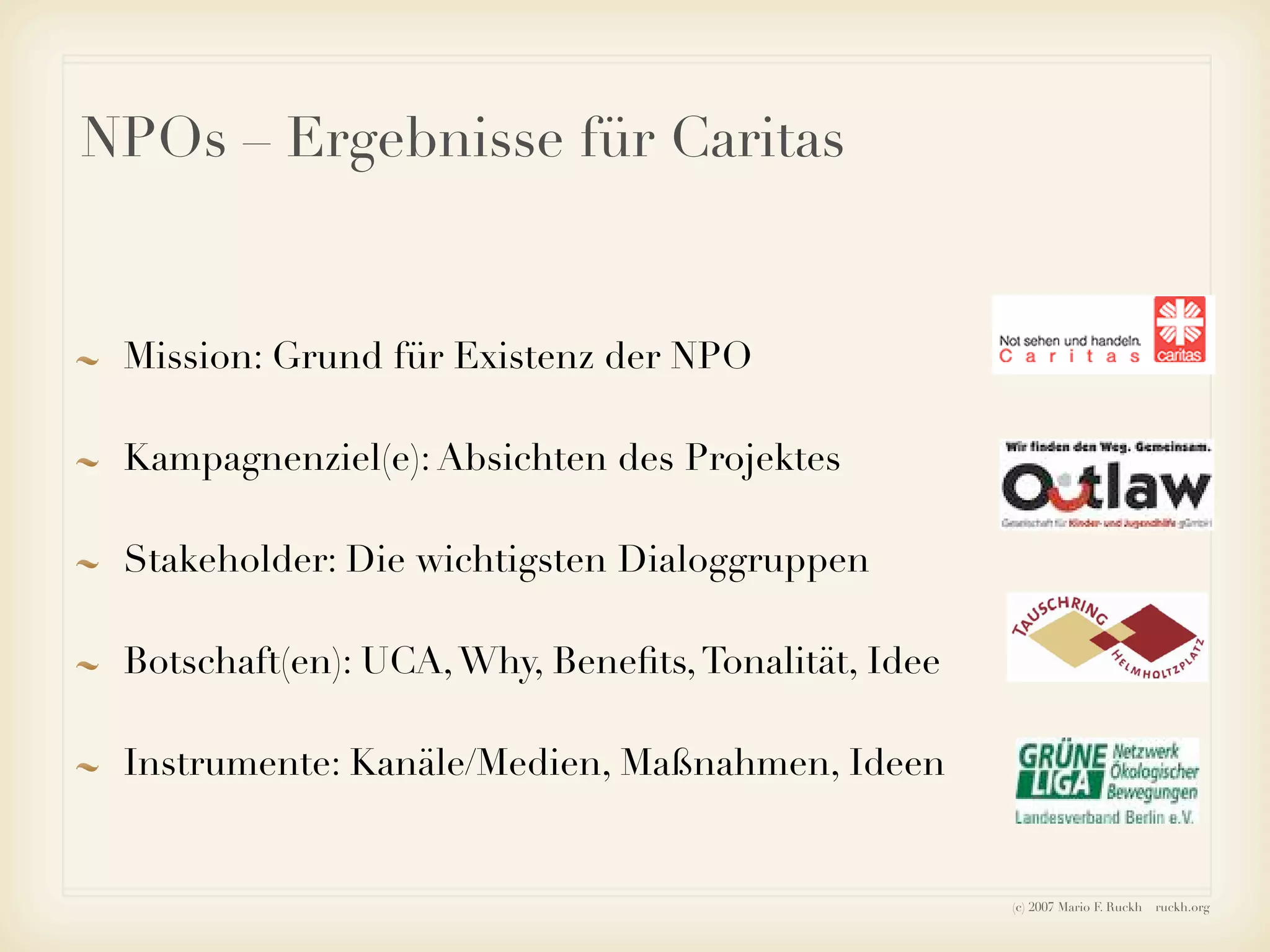 Ruckh - Einführung ins Sozialmarketing