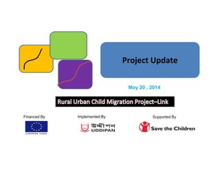 May 20 , 2014
Project UpdateProject Update
Implemented ByFinanced By Supported By
May 20 , 2014
 