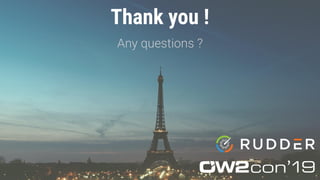 Thank you !
Any questions ?
 