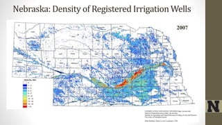 Nebraska: Density of Registered Irrigation Wells
2007
 