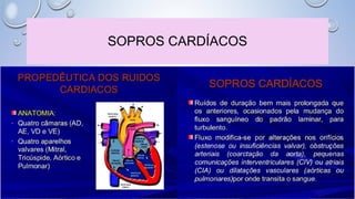 SOPROS CARDÍACOS
 