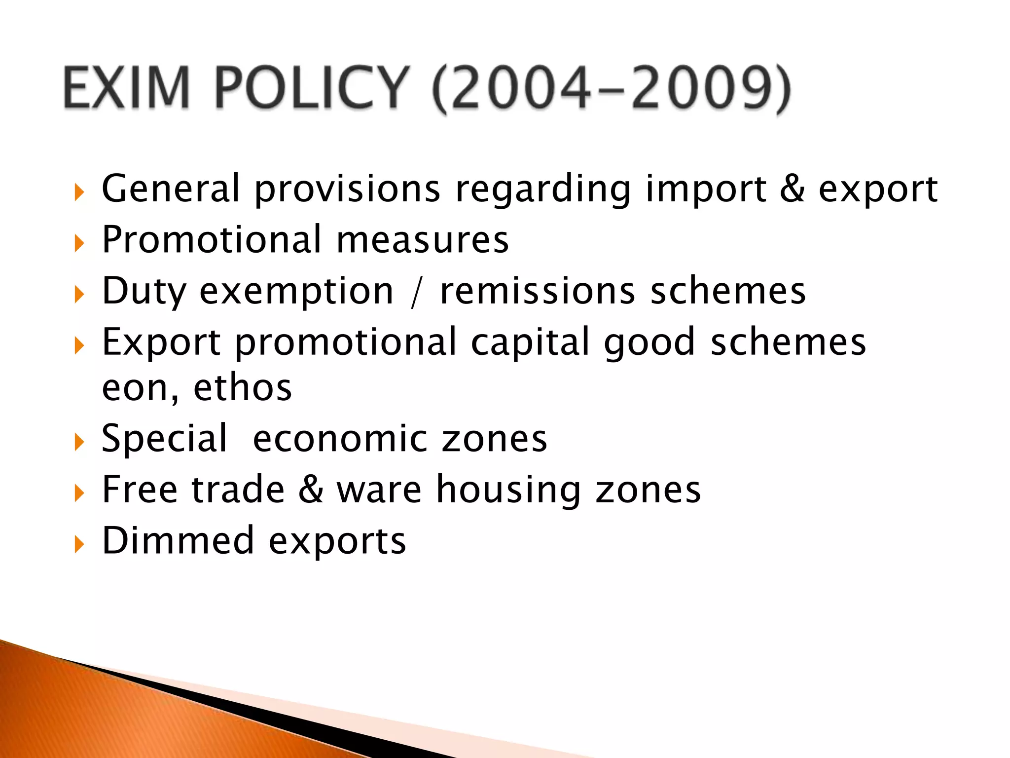Export grow significantlyIndia going more than 1% of the global export Manufacturing sector boostedService industry flowing & becomes one of the key employer Increased competitiveness of entire economy India poised to become a economic super power & a significant player CONCLUSION