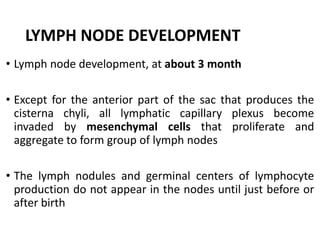 Lymphatic Sac Development lymphatics of face | PPTX