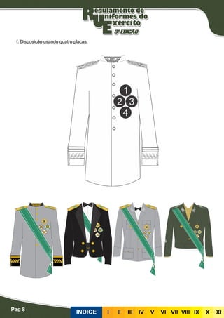Pag 8
INDICE III III IV V VI VII VIII IX X XI
f. Disposição usando quatro placas.
 