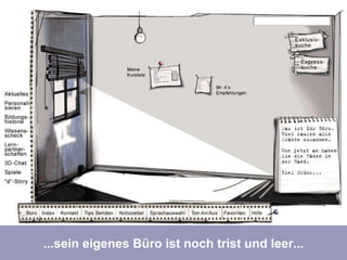 ...das eigene Büro ist am Anfang noch trist und leer... ...sein eigenes Büro ist noch trist und leer... 