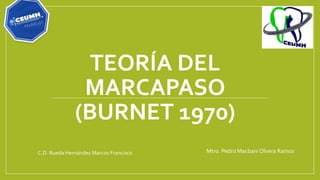 TEORÍA DEL
MARCAPASO
(BURNET 1970)
C.D. Rueda Hernández Marcos Francisco Mtro. Pedro Macbani Olvera Ramos
 
