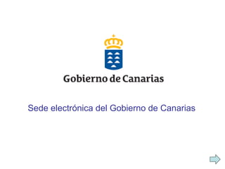 Sede electrónica del Gobierno de Canarias 