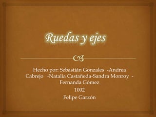 Hecho por: Sebastián Gonzales -Andrea
Cabrejo -Natalia Castañeda-Sandra Monroy -
Fernanda Gómez
1002
Felipe Garzón
 